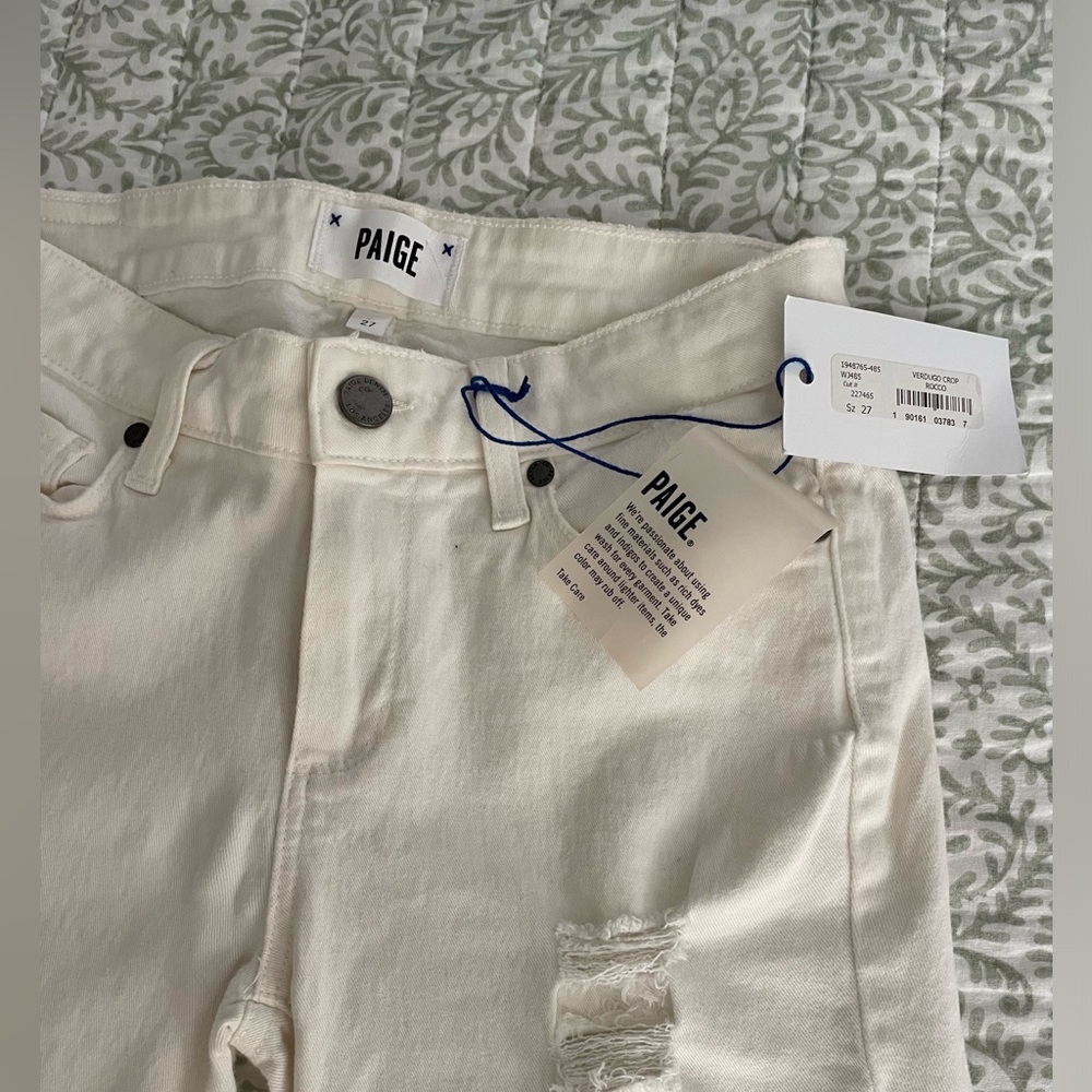 PAIGE White Skinny Jeans Modern Fit - Picture 3 of 5